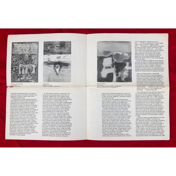 The New York School: Four Decades, Guggenheim Museum 1982 Fold-Out Catalog 40" - Picture 5 of 5